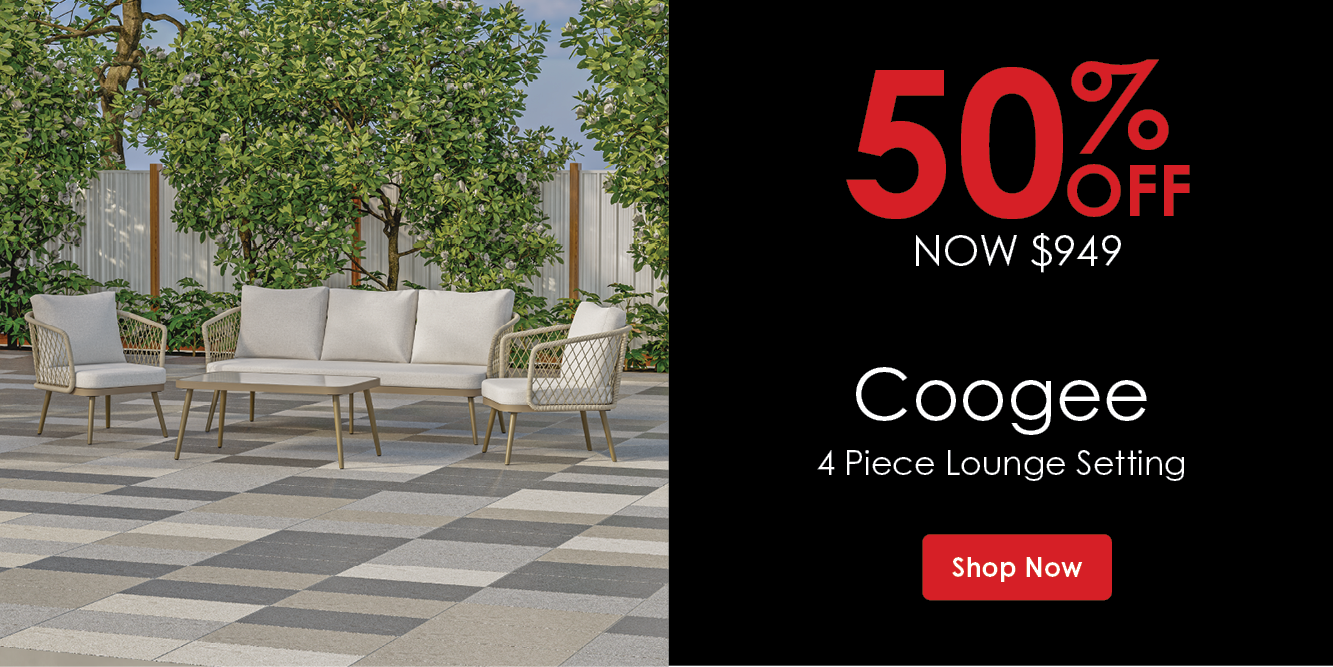 Now $949 50% Off Coogee 4 Piece Lounge Setting | Shop Now